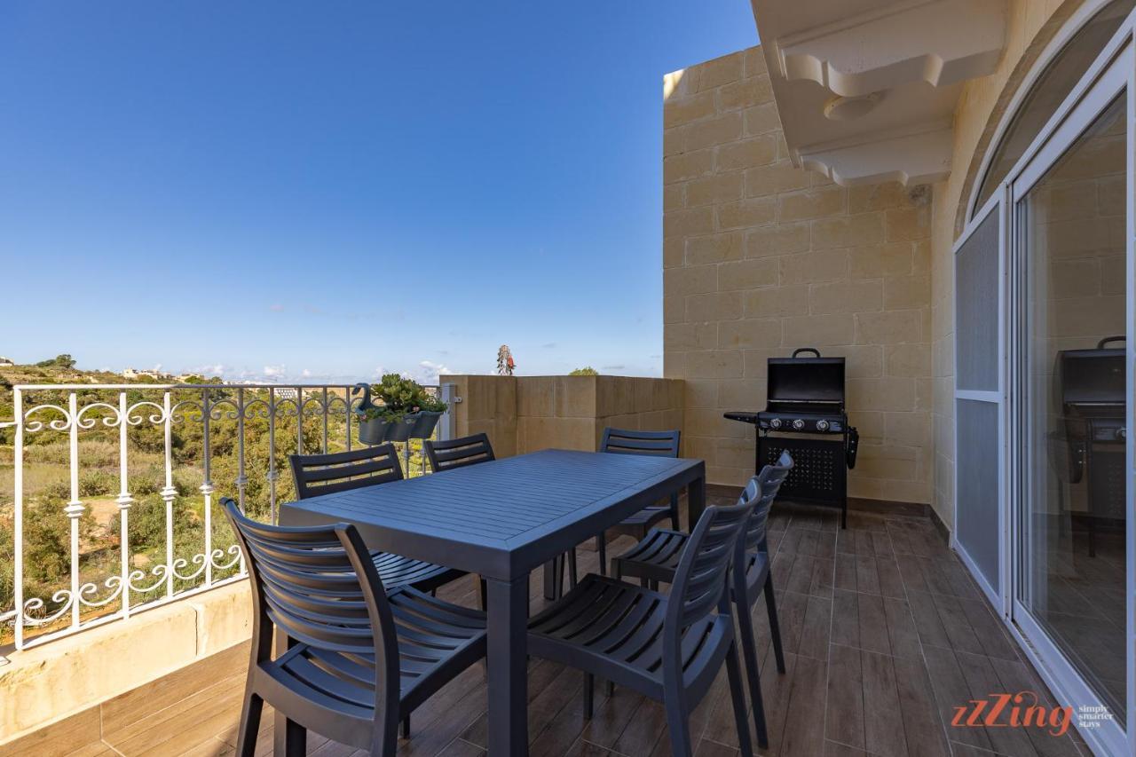 Gozo - Apartment With Stunning Views & Shared Pool Xagħra Exteriör bild