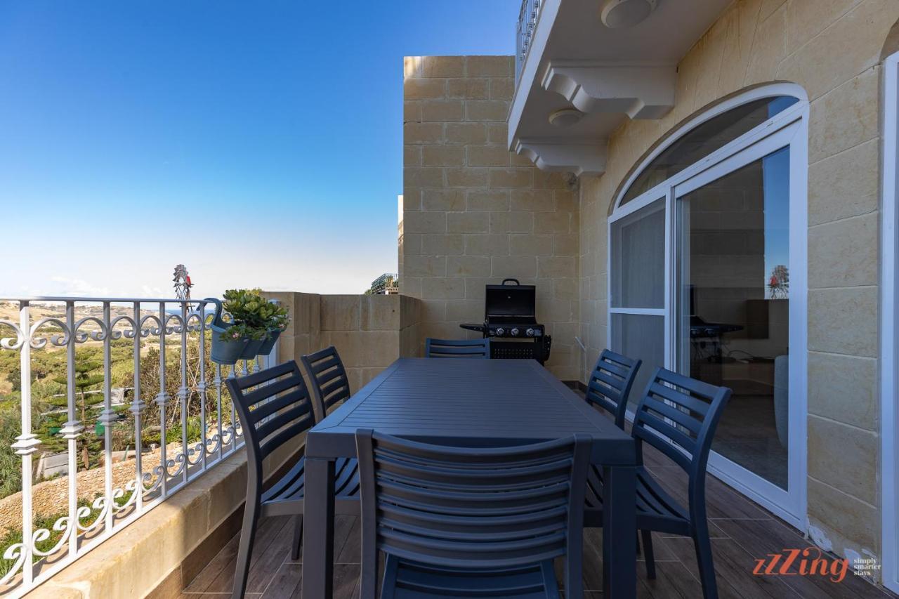 Gozo - Apartment With Stunning Views & Shared Pool Xagħra Exteriör bild