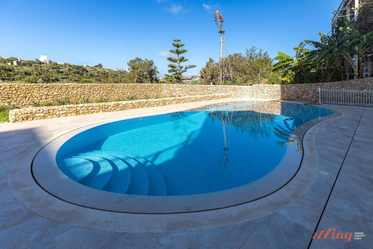 Gozo - Apartment With Stunning Views & Shared Pool Xagħra Exteriör bild