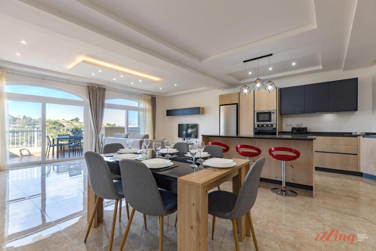 Gozo - Apartment With Stunning Views & Shared Pool Xagħra Exteriör bild